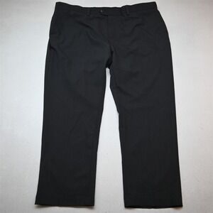 GS 48x30 Gray Expander Waist Perfect Fit Flat Front Dress Mens Pants